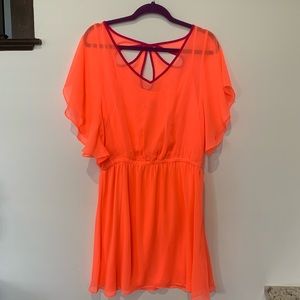 Express Neon Pink Summer Dress